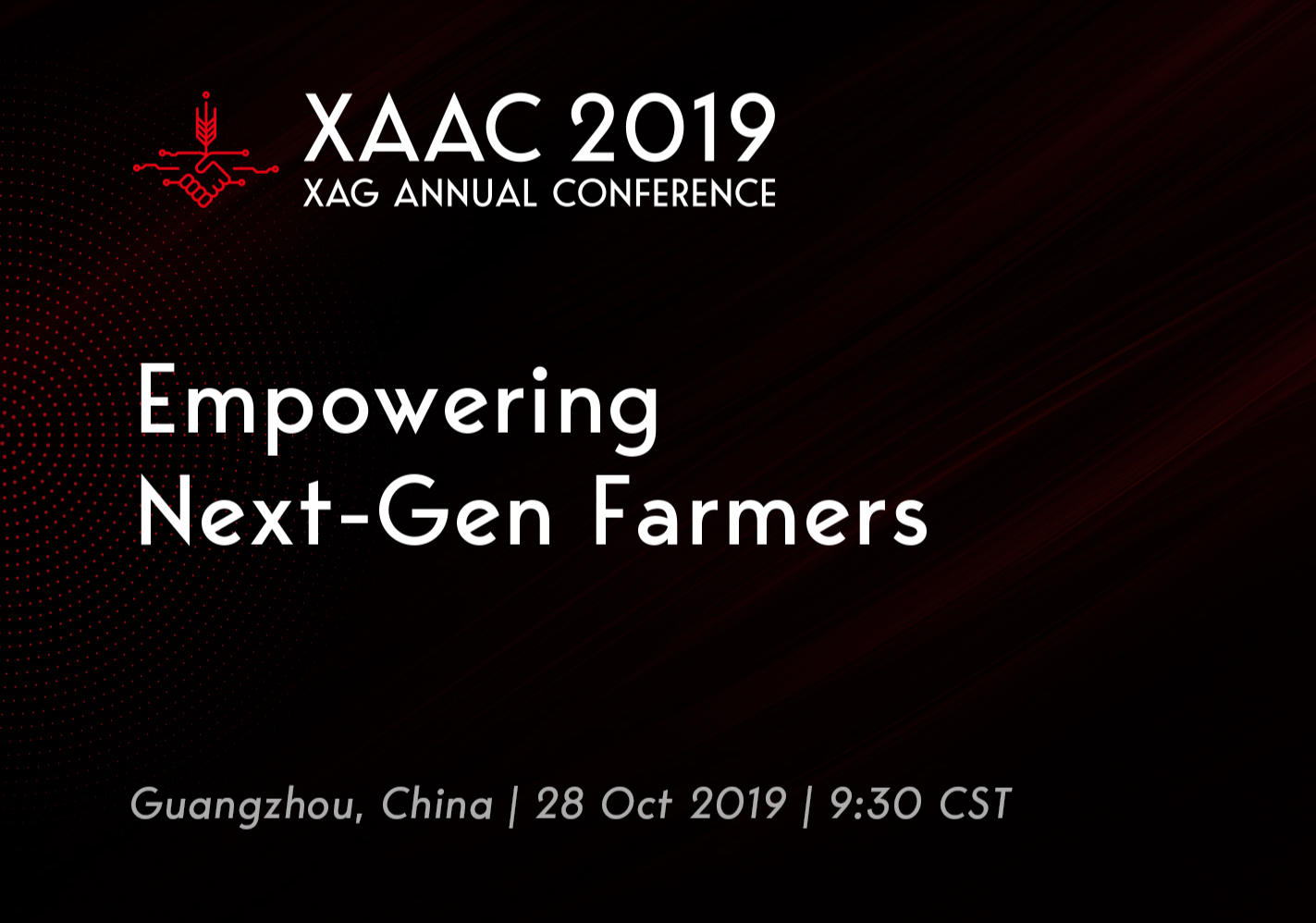 XAG Annual Conference XAAC 2019 Announced For 28 October, Empowering Next-Gen Farmers