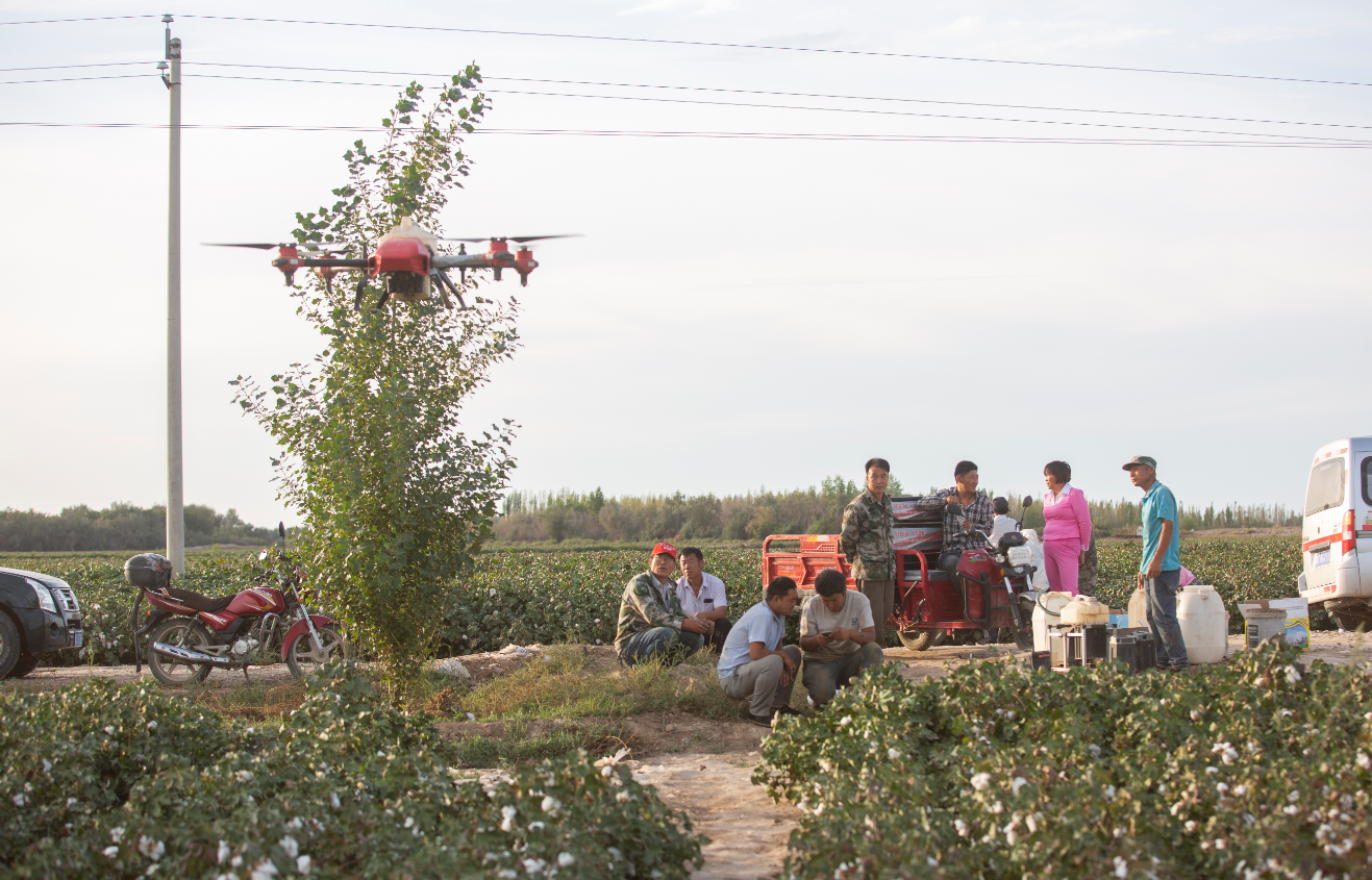 Farmers empowered by drone technology