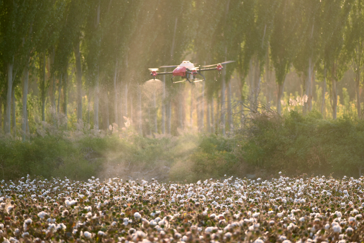 Drone atomisation spraying effect