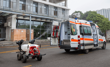 R80 disinfected ambulance