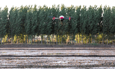 XAG Agricultural UAS spread seeds during this spring planting