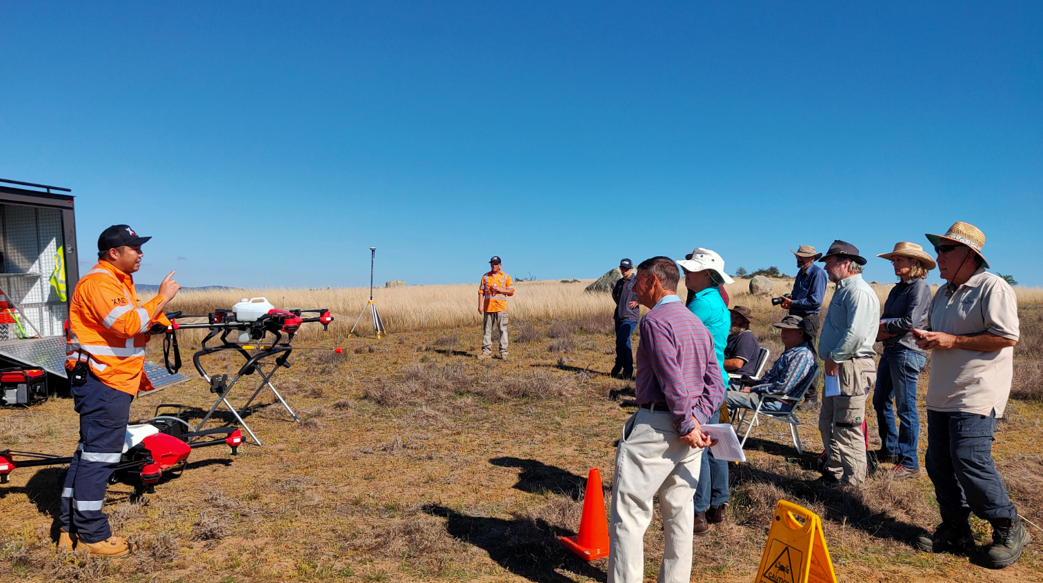 XAG drone pilot demonstrated the use of drones