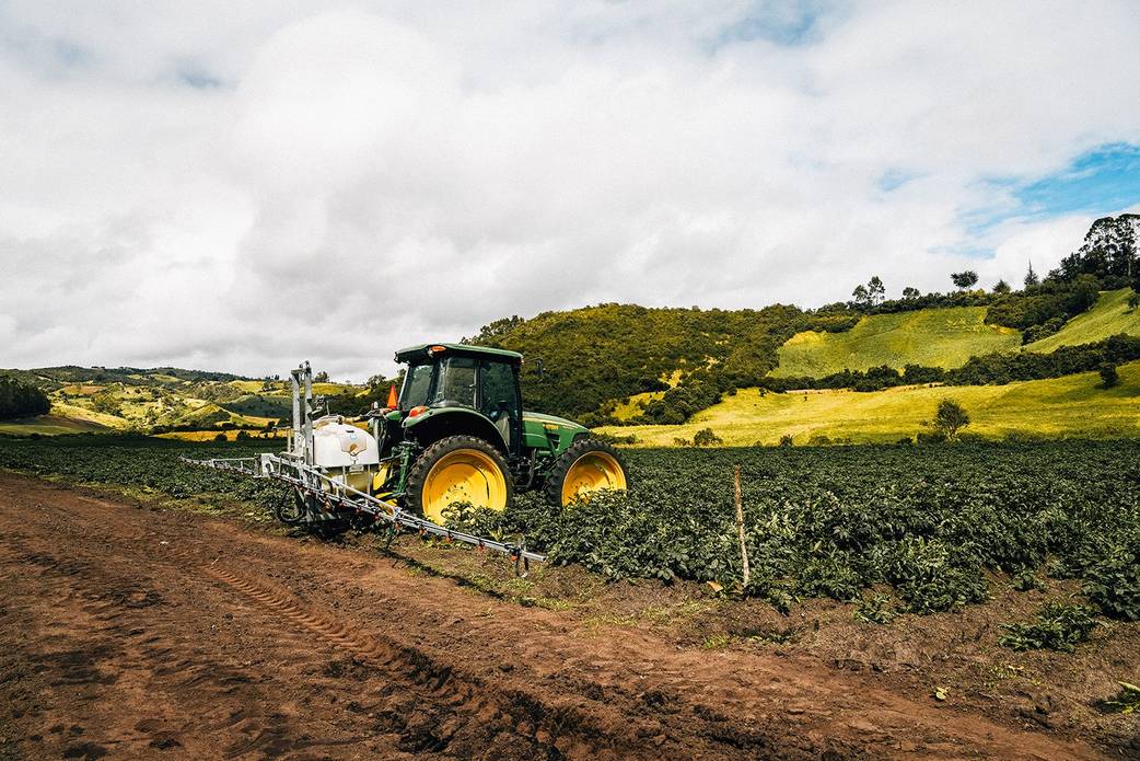 Traditional machinery like tractors is not suitable for mountainous terrain