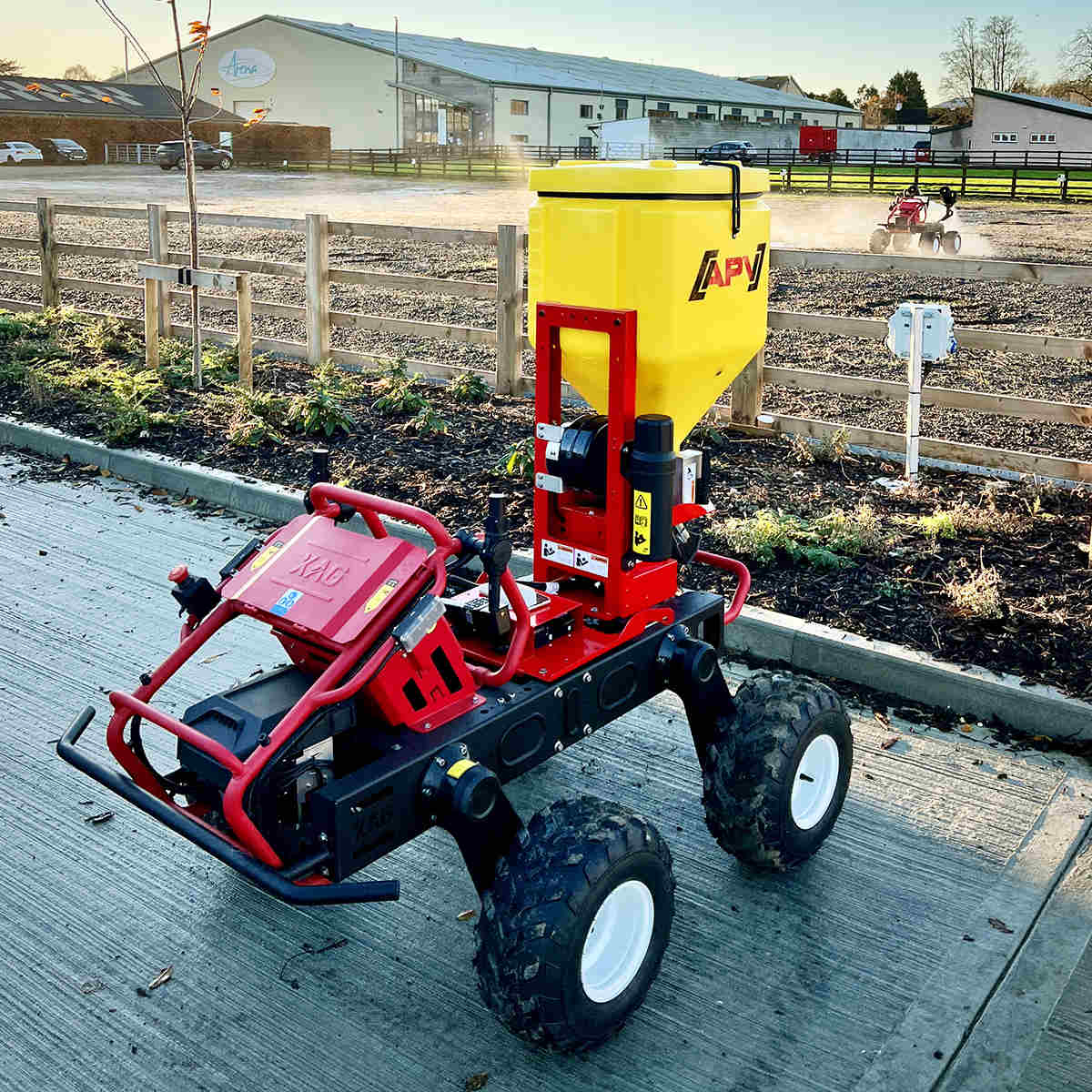  "While the original me is amazing cool, I might go with a different choice to extend my payload for the Robotic Farming Demonstration Day." Broadcast in wet winter fields with ease.