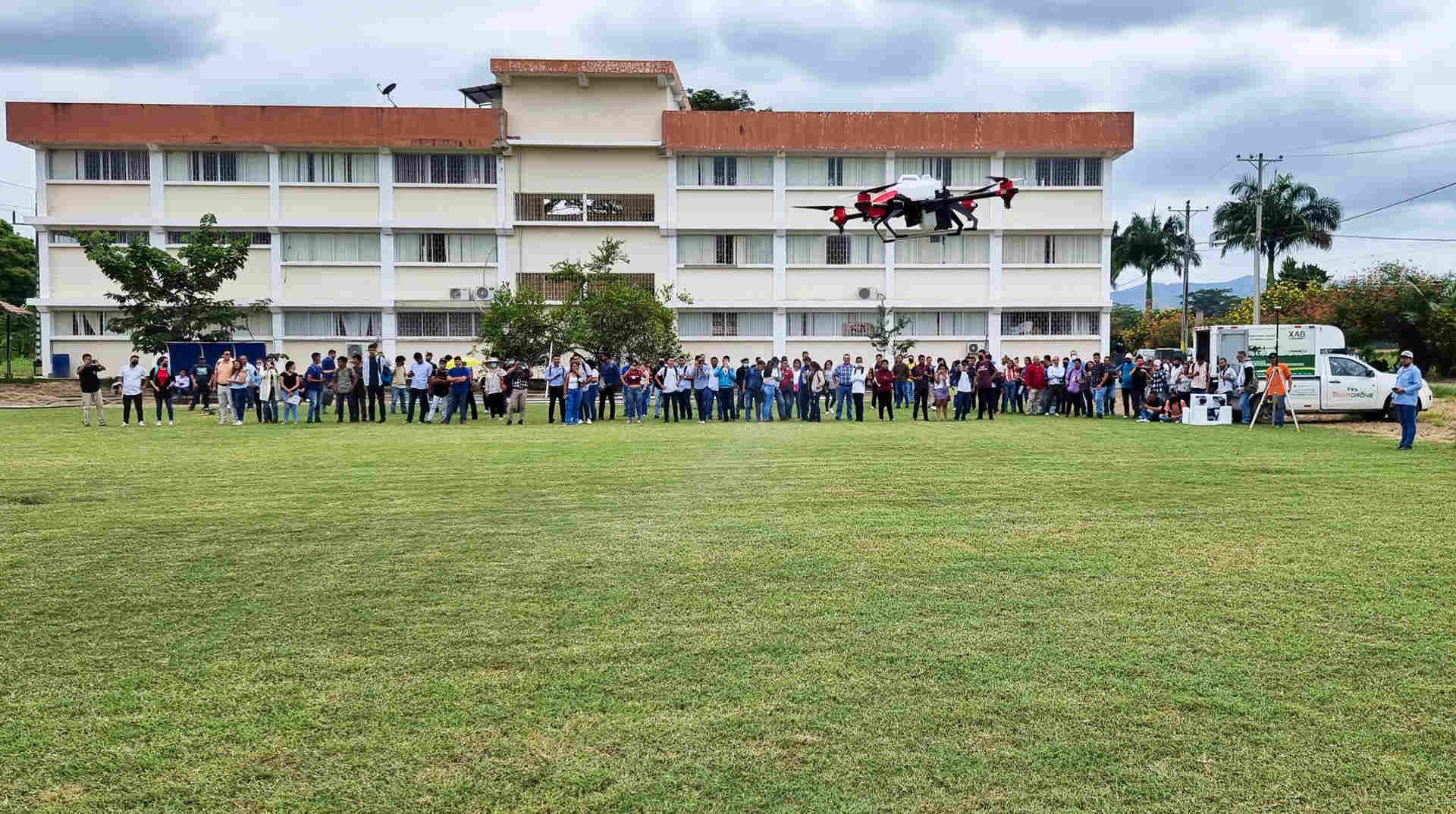 XAG drone was demonstrating autonomous operation